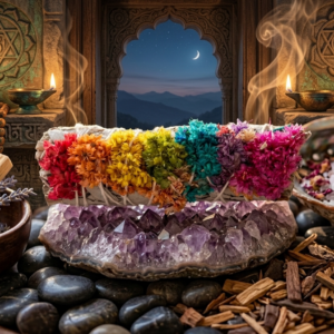 SAHUMERIO SALVIA BLANCA CON VERBASCO DE LOS 7 CHAKRAS