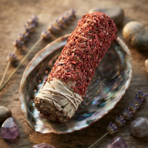 SAHUMERIO SALVIA BLANCA CON SANGRE DE TORO ROJA