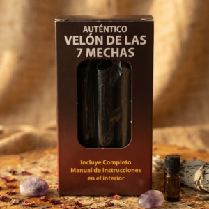 VELÓN DE LAS 7 MECHAS NEGRA
